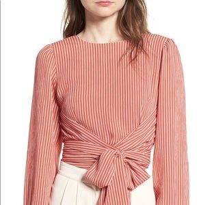 NWT Chriselle x J.O.A. Tie Waist Top